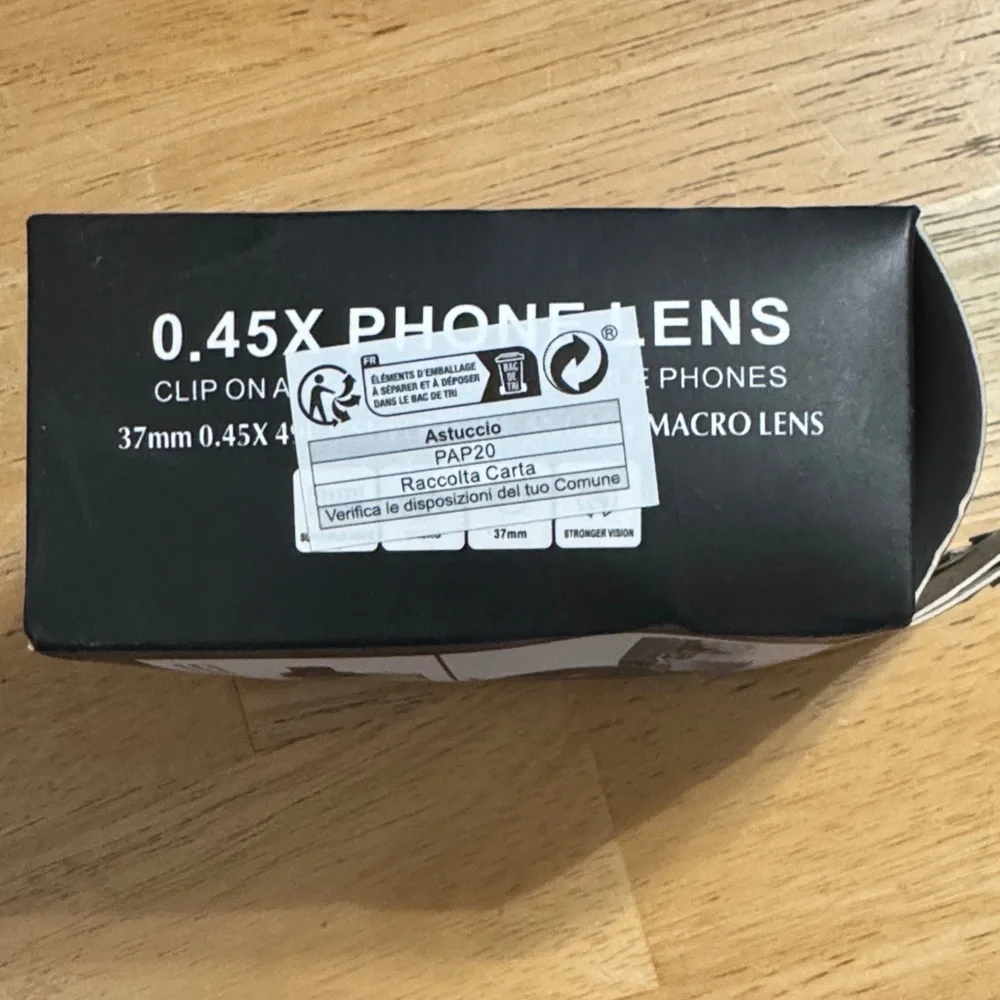 0.45X Phone Lens Clip-On Accessory